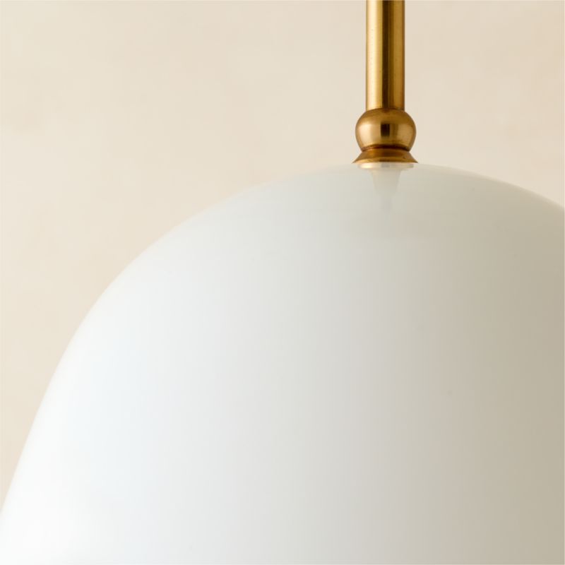 Jo Glass Pendant Light by Kay Fisker 16" - image 3 of 7