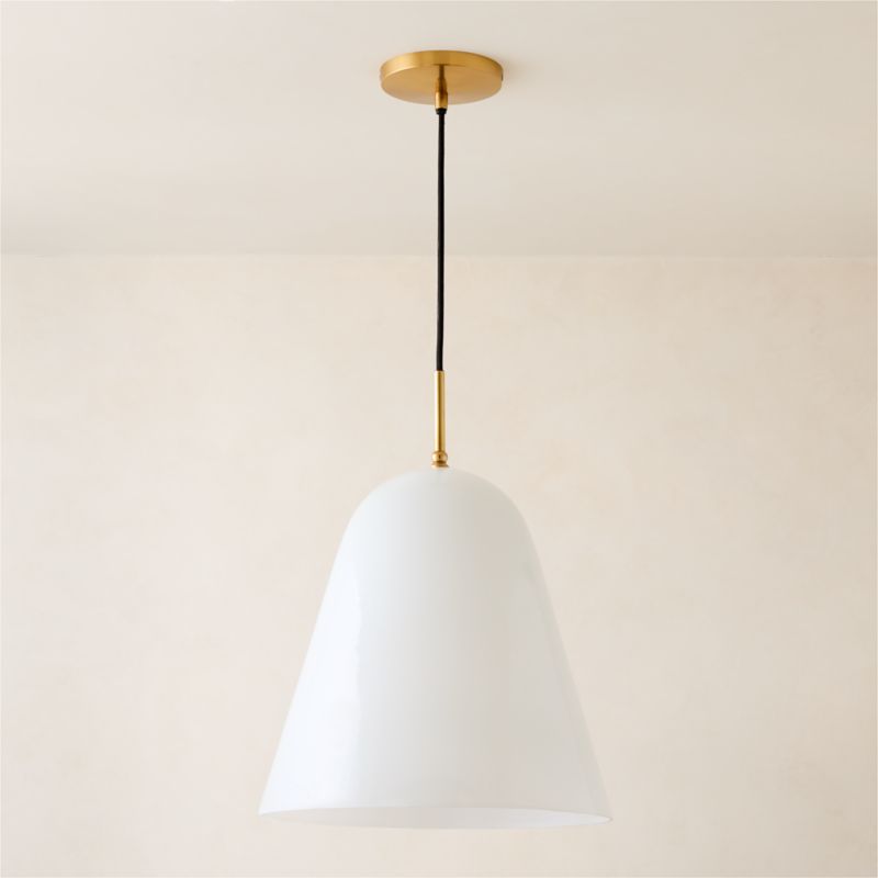 Jo Glass Pendant Light by Kay Fisker 16" - image 5 of 7