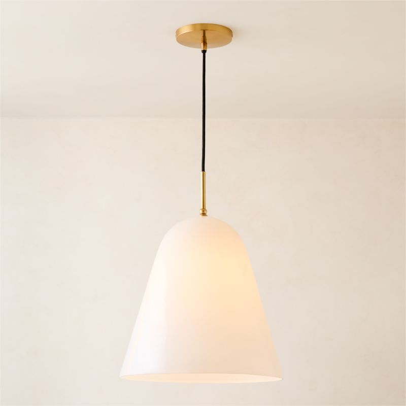 Jo Glass Pendant Light by Kay Fisker 16" - image 4 of 7