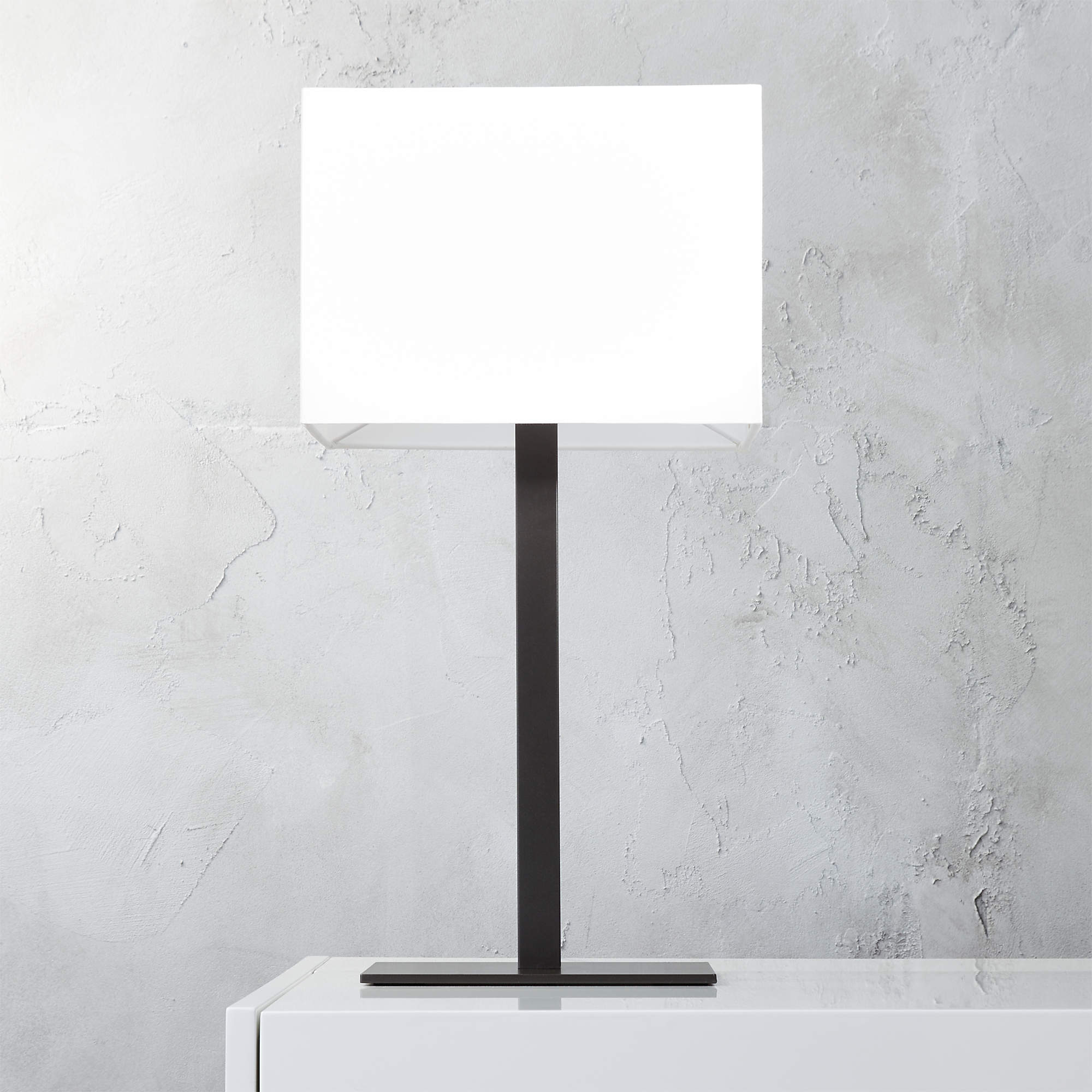 John Rectangular Table Lamp + Reviews CB2