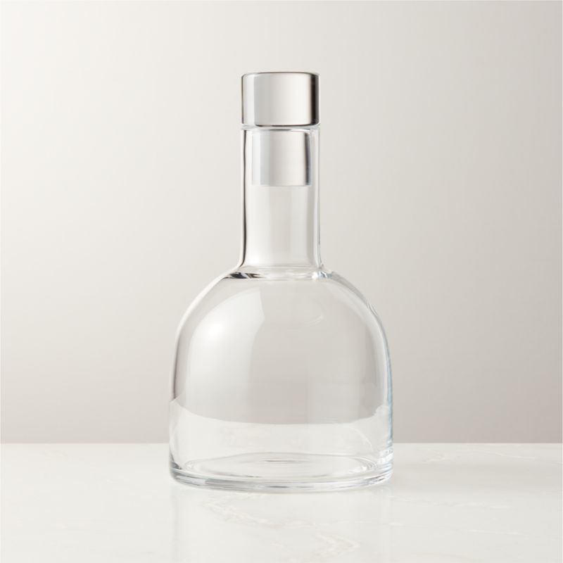 Clear/Brass Bottle Carafe Menu