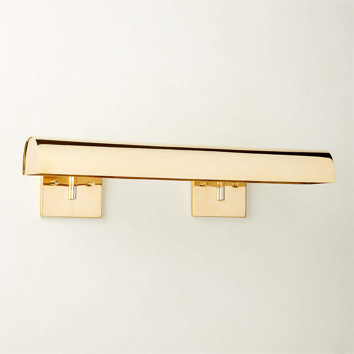 Jolie Polished Brass Modern Picture Light Sconce 24 Reviews Cb2 Canada 