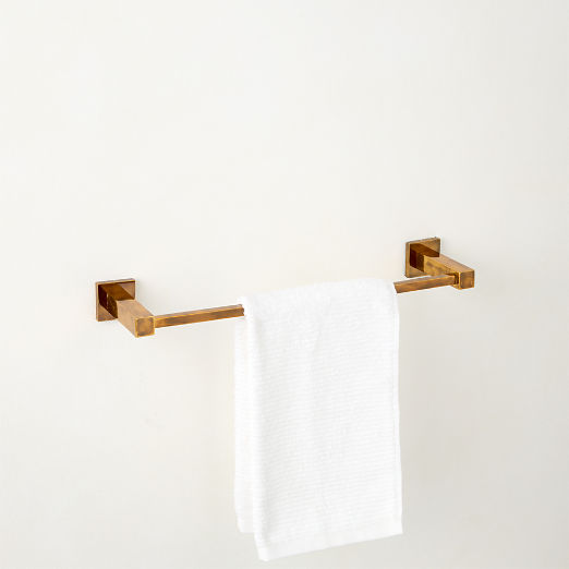 Jones Aged Brass Towel Bar 24"