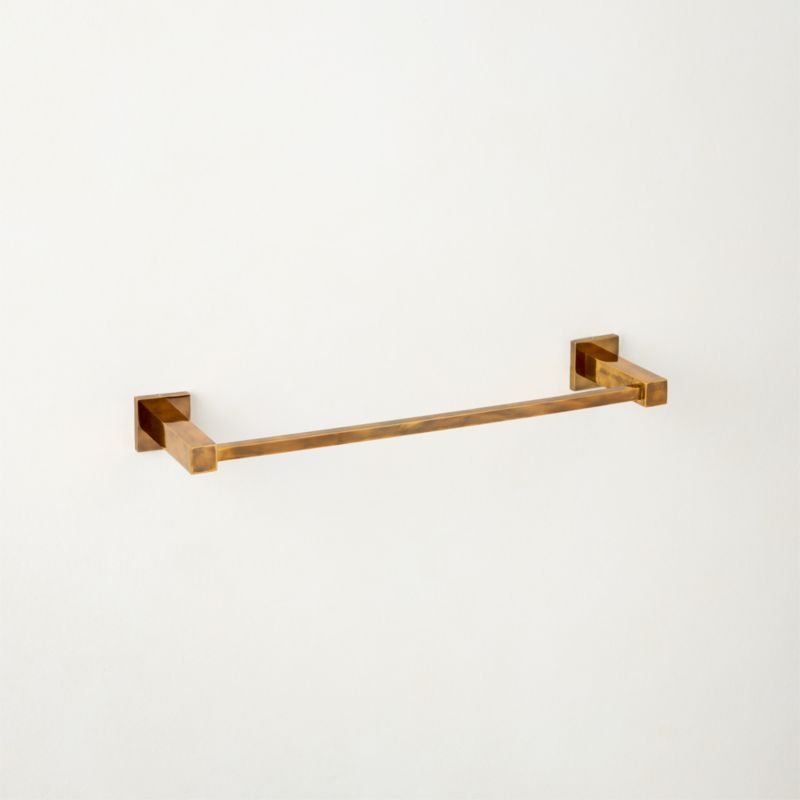 Jones Aged Brass Towel Bar 18" - image 1 of 4