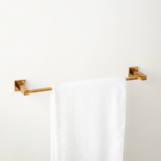 Jones Aged Brass Towel Bar 24"