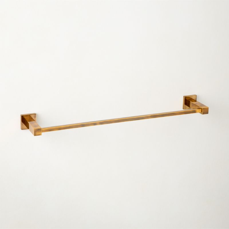 Jones Aged Brass Towel Bar 24" - image 2 of 5