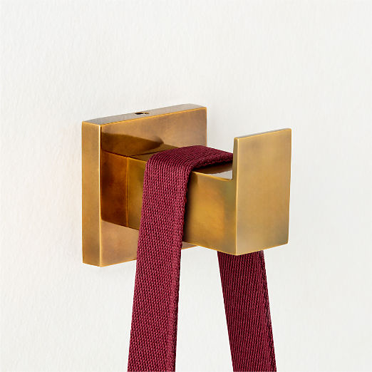 Jones Aged Brass Single Hook