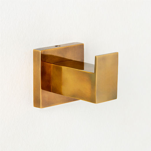 Jones Aged Brass Single Hook