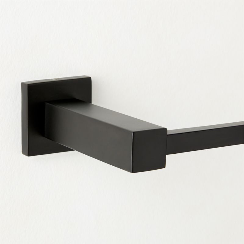 Jones Matte Black Wall-Mounted Toilet Paper Holder - image 1 of 4
