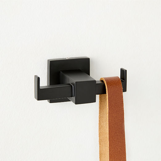 Jones Matte Black Double Hook