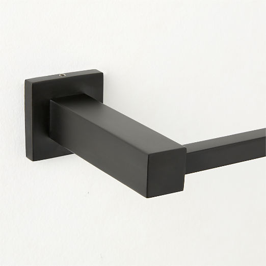 Jones Matte Black Towel Bar 24"