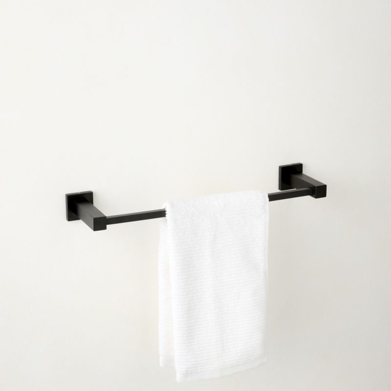 Viewing product image Jones Matte Black Towel Bar 18" - image 1 of 4