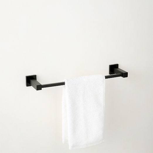 Jones Matte Black Towel Bar 18"