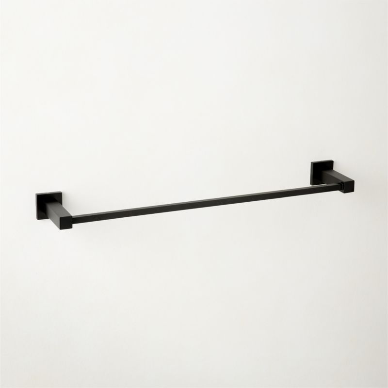 Jones Matte Black Towel Bar 24" - image 2 of 5