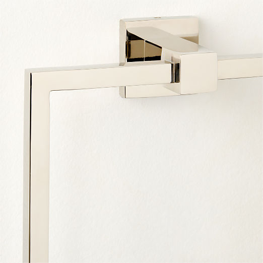 Jones Polished Nickel Towel Ring