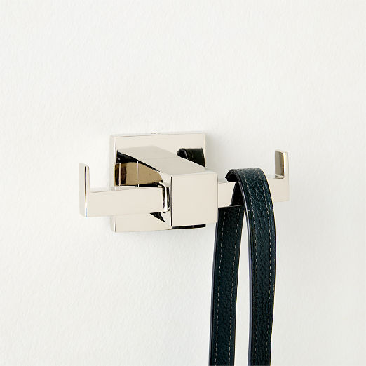 Jones Polished Nickel Double Hook