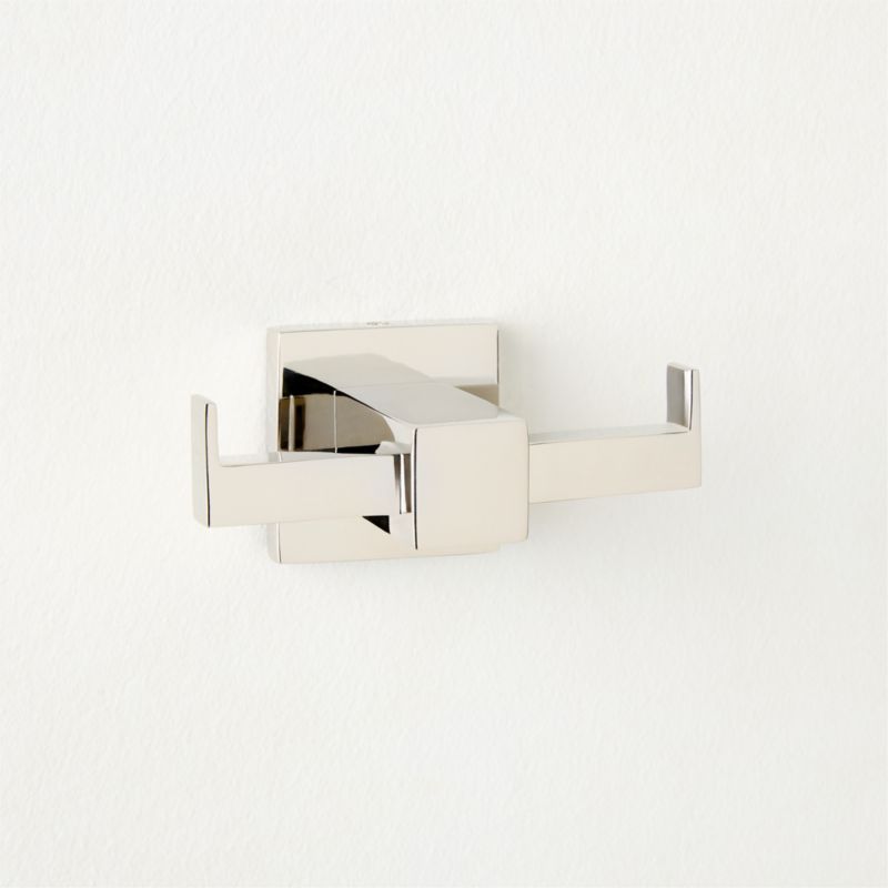 Jones Polished Nickel Double Hook - image 1 of 3