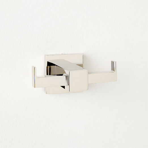 Jones Polished Nickel Double Hook