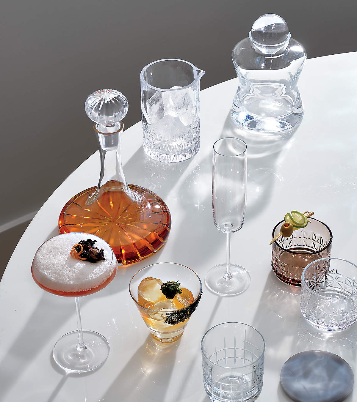 Dial Hand Cut Decanter | CB2
