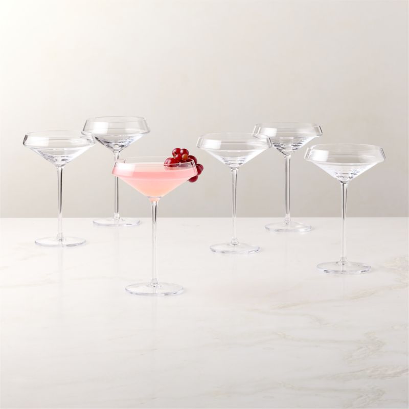 Joplin Coupe Cocktail Glasses Set of 6 - image 0 of 3