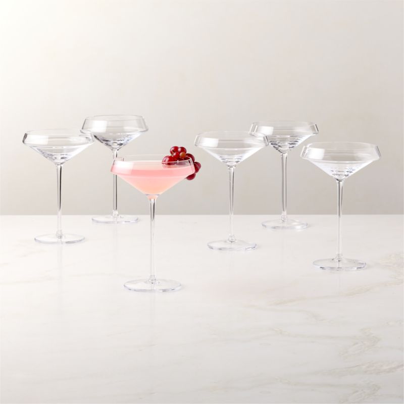 View Joplin Coupe Cocktail Glasses Set of 6 details