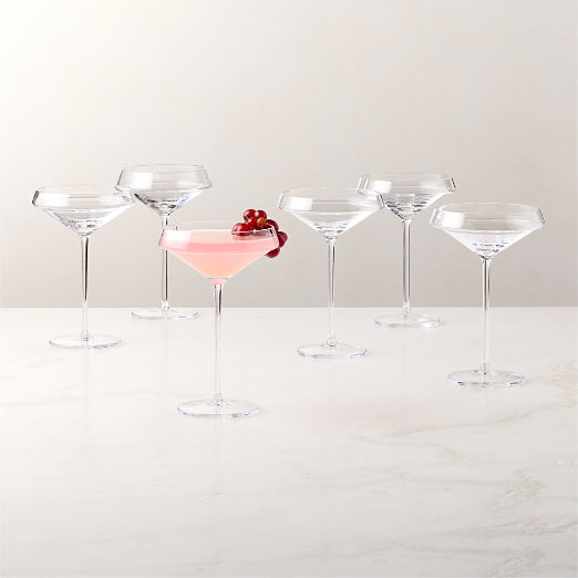 Joplin Coupe Cocktail Glasses Set of 6