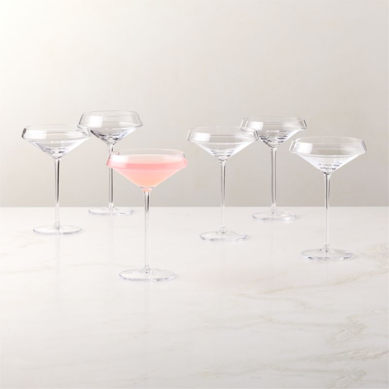 Joplin Coupe Cocktail Glasses Set of 6 - image 1 of 3