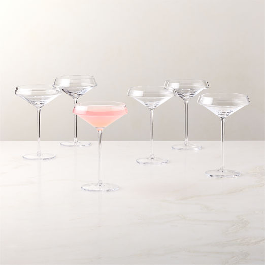 Joplin Coupe Cocktail Glasses Set of 6