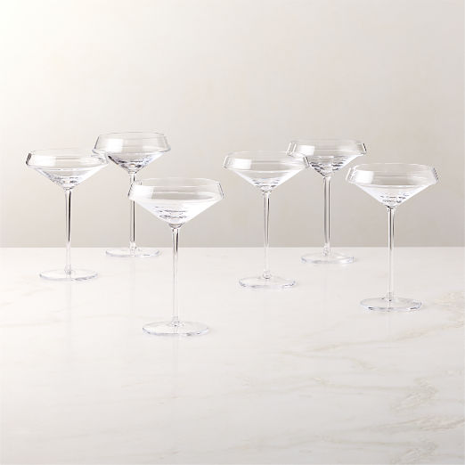 Joplin Coupe Cocktail Glasses Set of 6