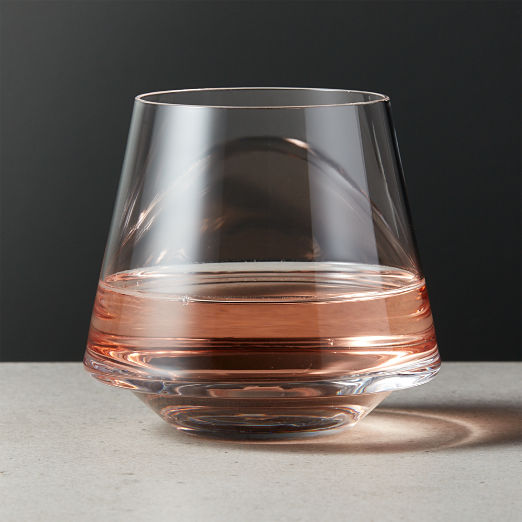 Modern Stemless Wine Glasses CB2