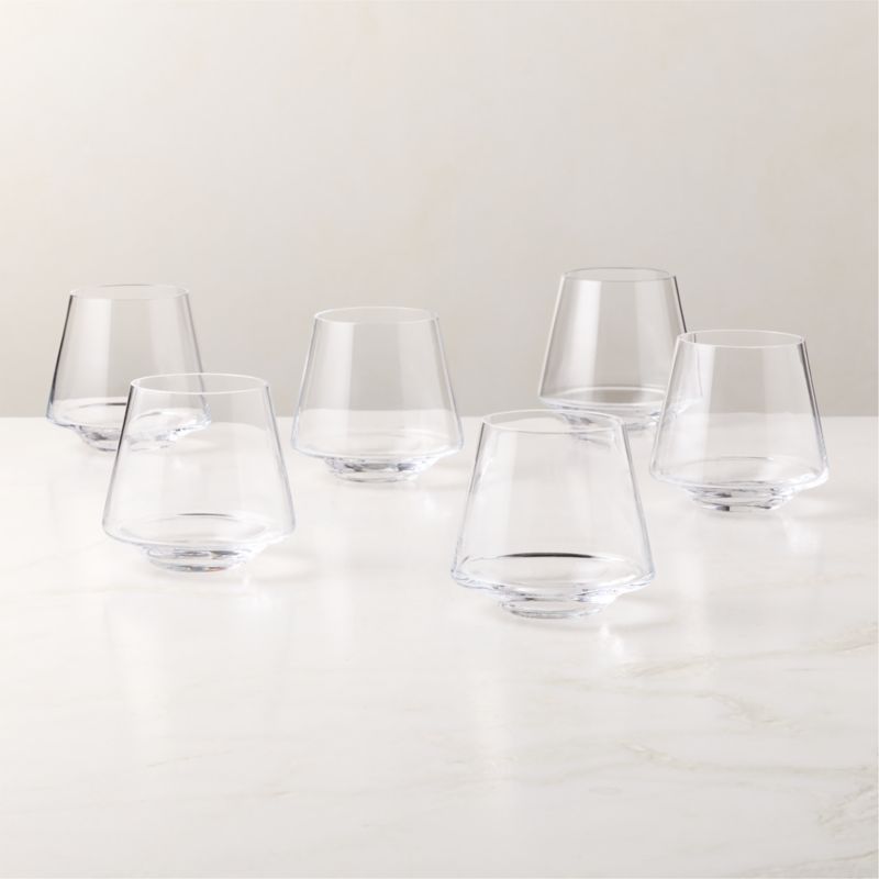 Joplin Clear Stemless Wine Glasses Set of 6 - image 1 of 2