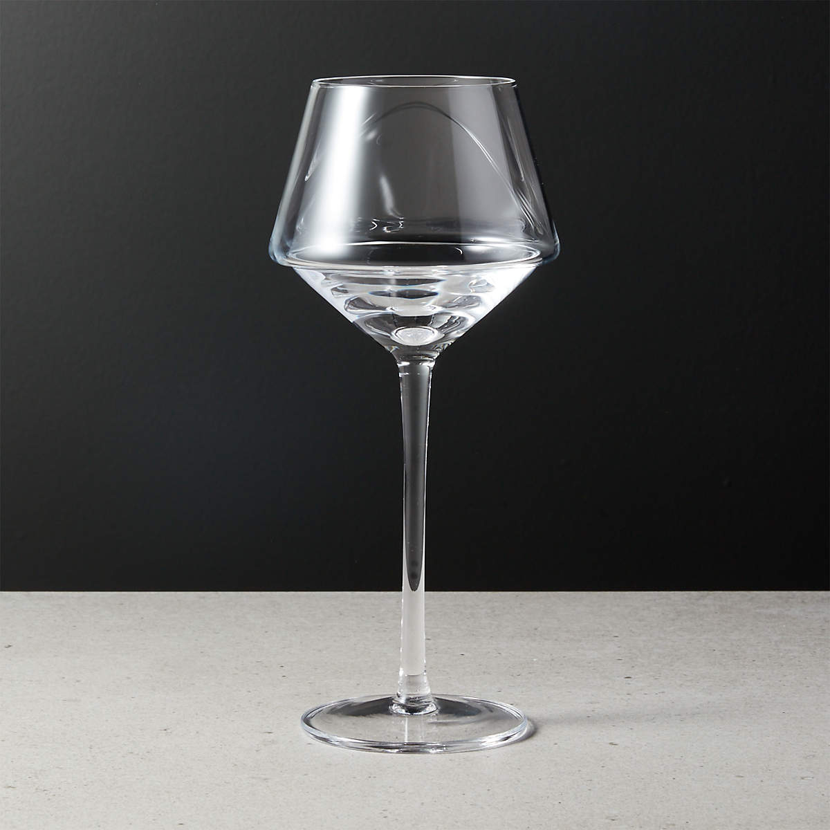 Joplin Modern White Wine Glass | CB2