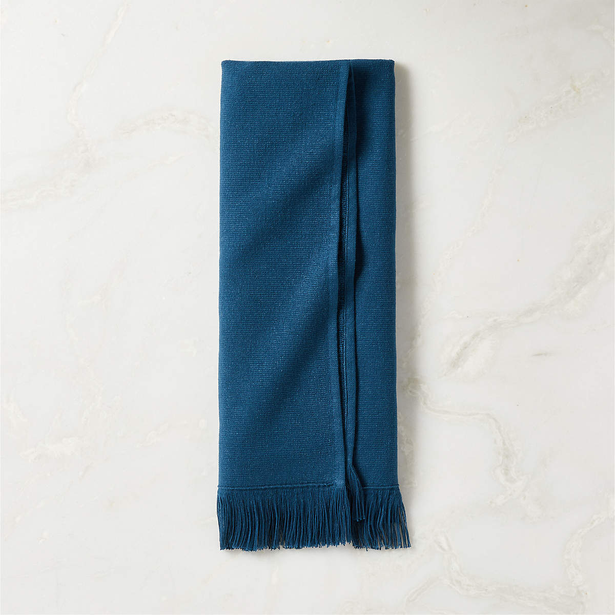 Jordin Blue Hemp Bath Towels CB2 Canada