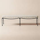 Rialto 60" Warm White Storage Bench