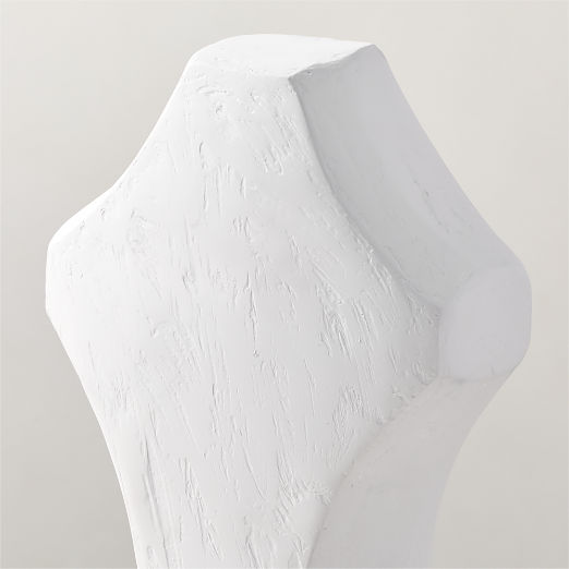 Jouvette White Plaster Bust Sculpture