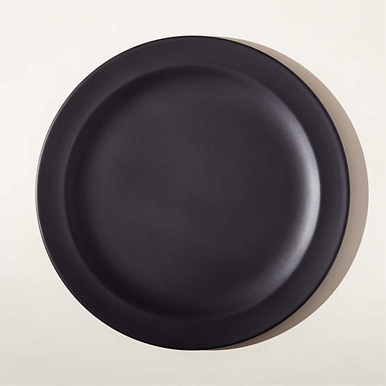 Jove Black Melamine Dinner Plate