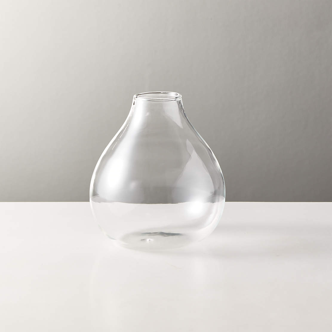 Dina Fluted Glass Vase + Reviews CB2 Canada