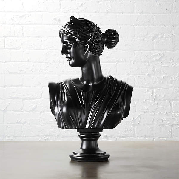 Judy Black Bust Sculpture
