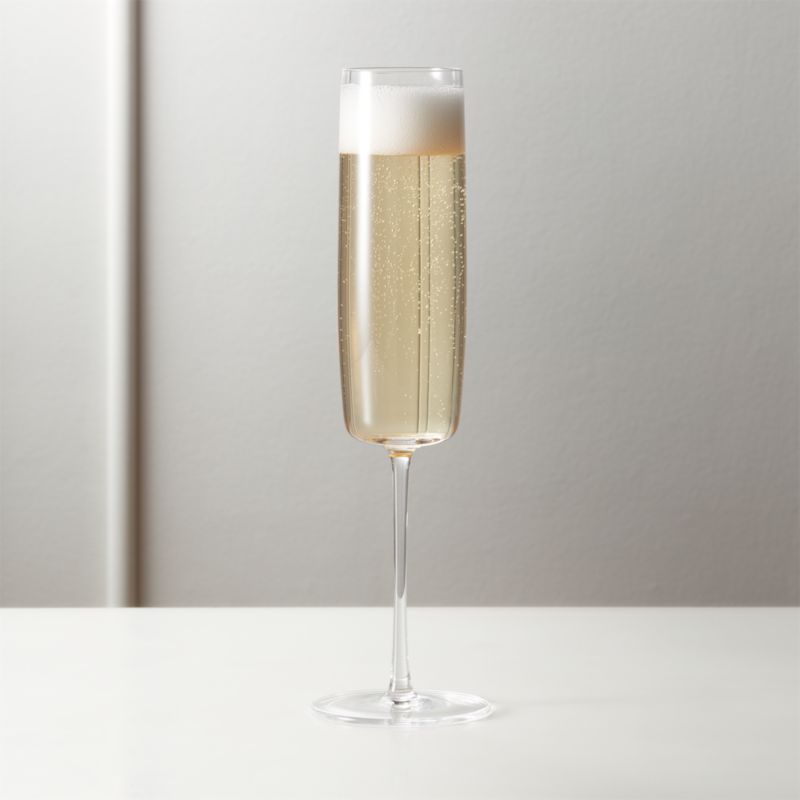 Porsha Smoked Modern Champagne Flute + Reviews