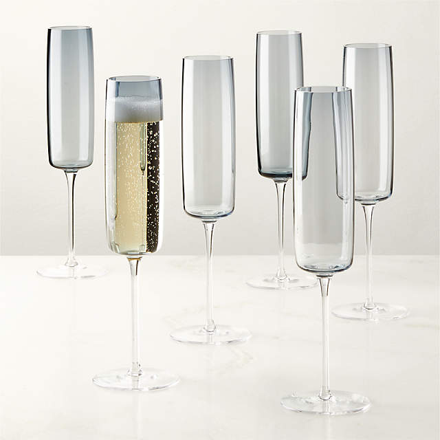 Edge Square Champagne Glass Flute + Reviews