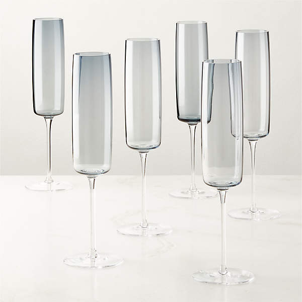 FLUTED WINE GLASSES (SET OF 6)