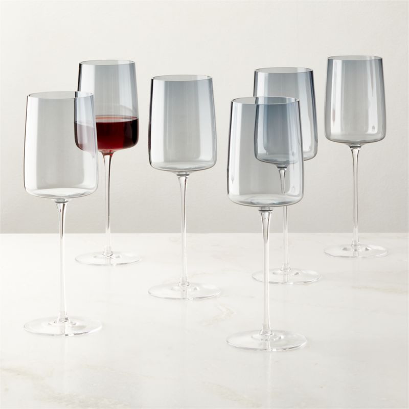 Juliet Midnight Blue Red Wine Glass Set of 6 - image 0 of 4