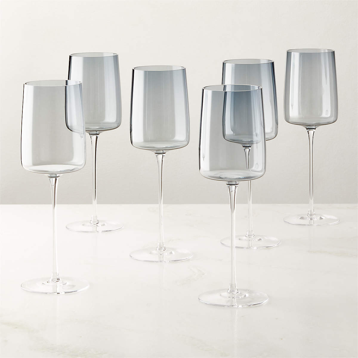 Juliet Midnight Blue Red Wine Glass Set of 6 + Reviews | CB2
