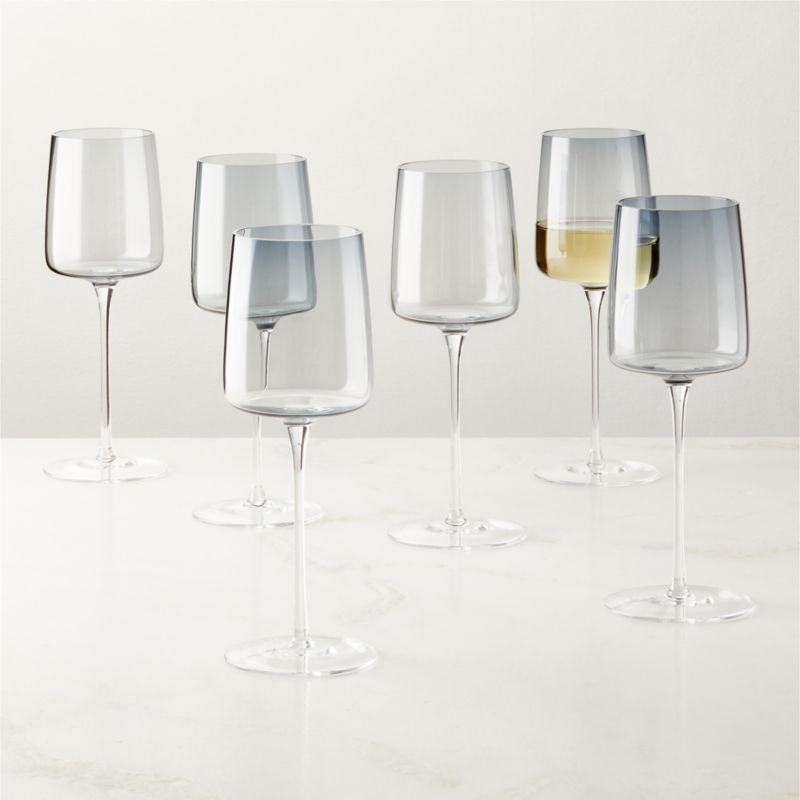 Juliet Midnight Blue White Wine Glass Set of 6 - image 0 of 4