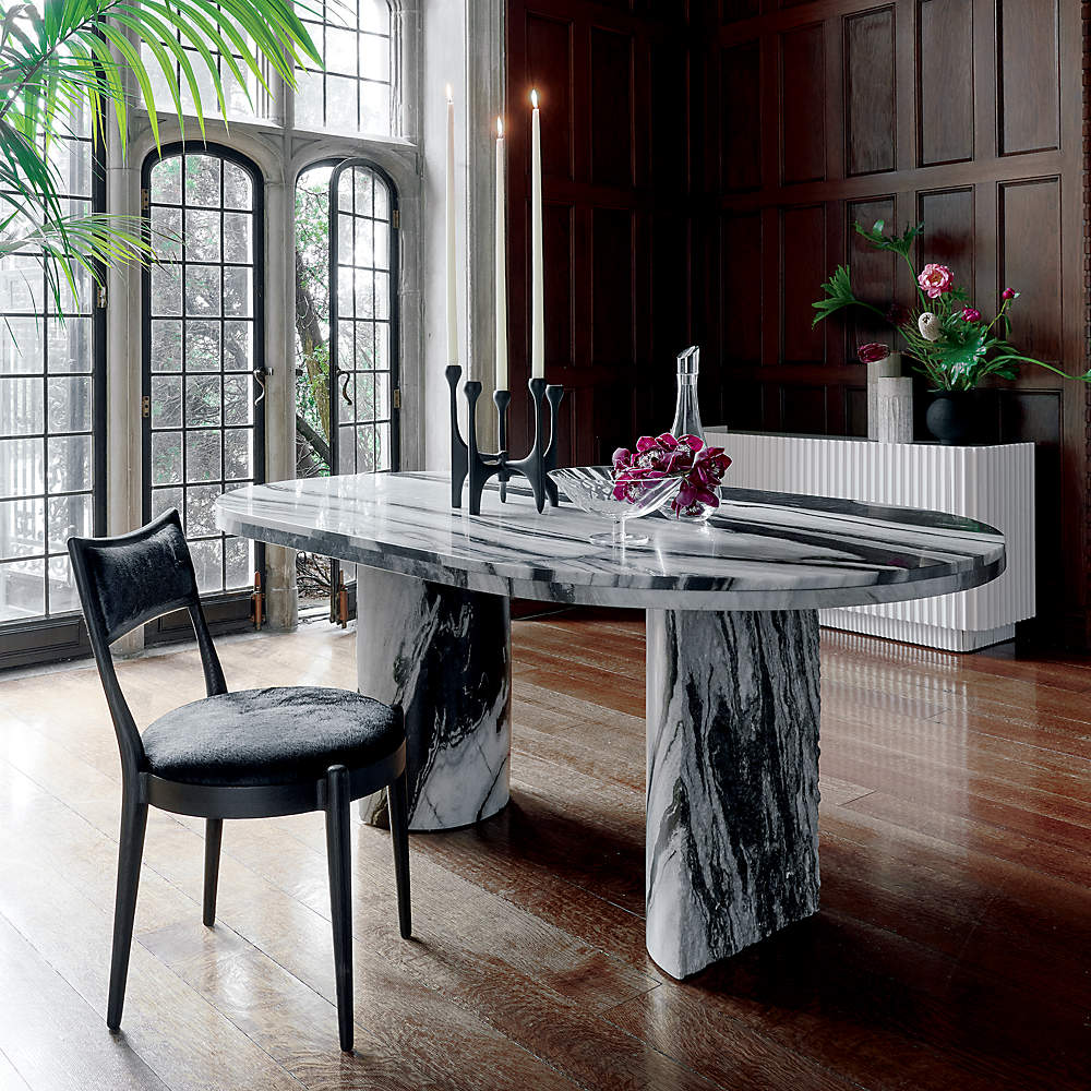 marble dining room set
