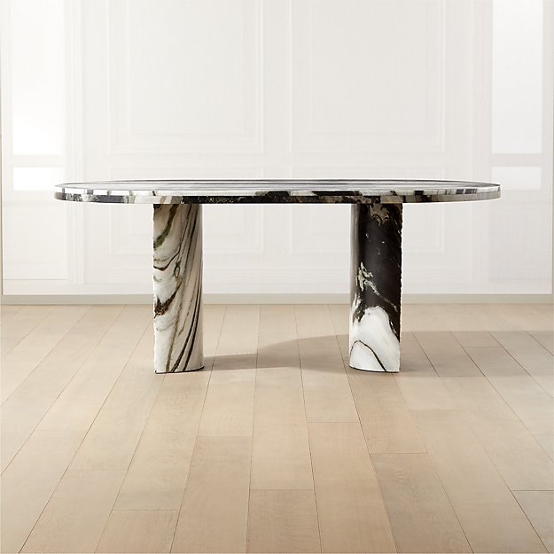 Cb2 marble counter table discount