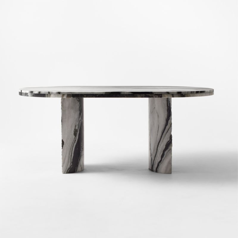 Julius 72" Oval Marble Dining Table - image 6 of 13