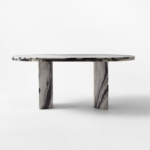 Julius 72" Oval Marble Dining Table