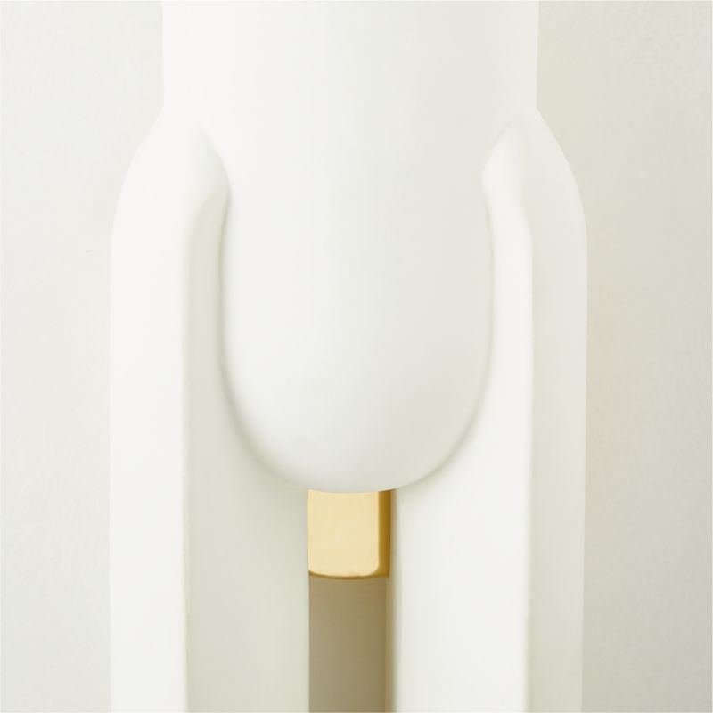 Jumeau White Concrete Wall Sconce - image 3 of 6