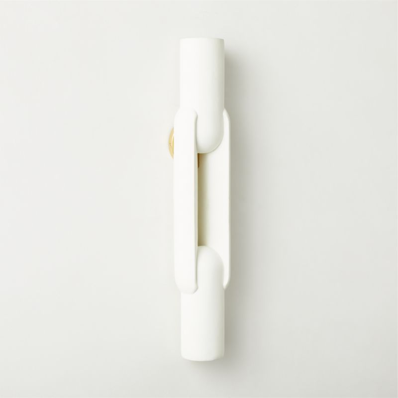 Jumeau White Concrete Wall Sconce - image 2 of 6